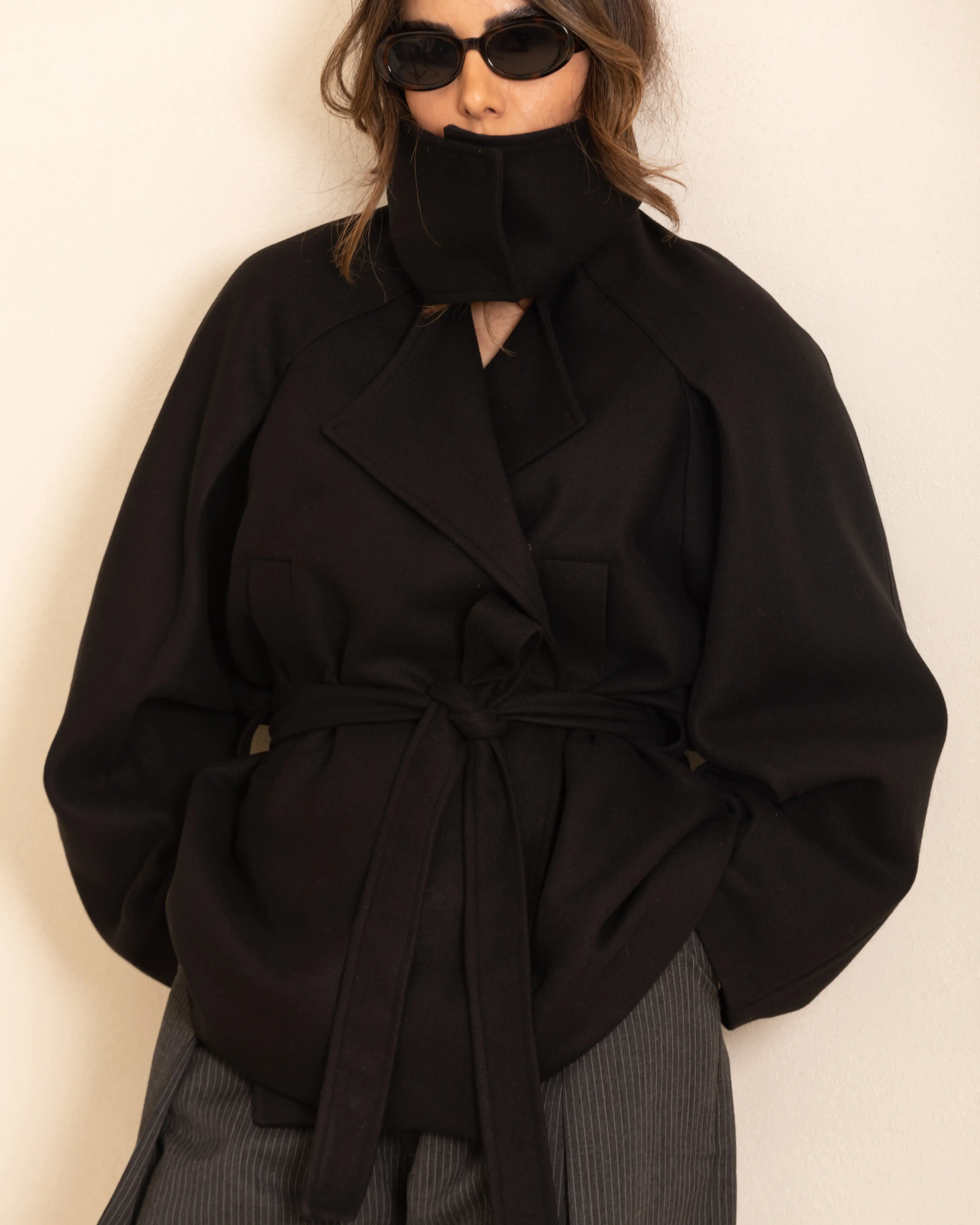 کت فوتر يقه ايستاده